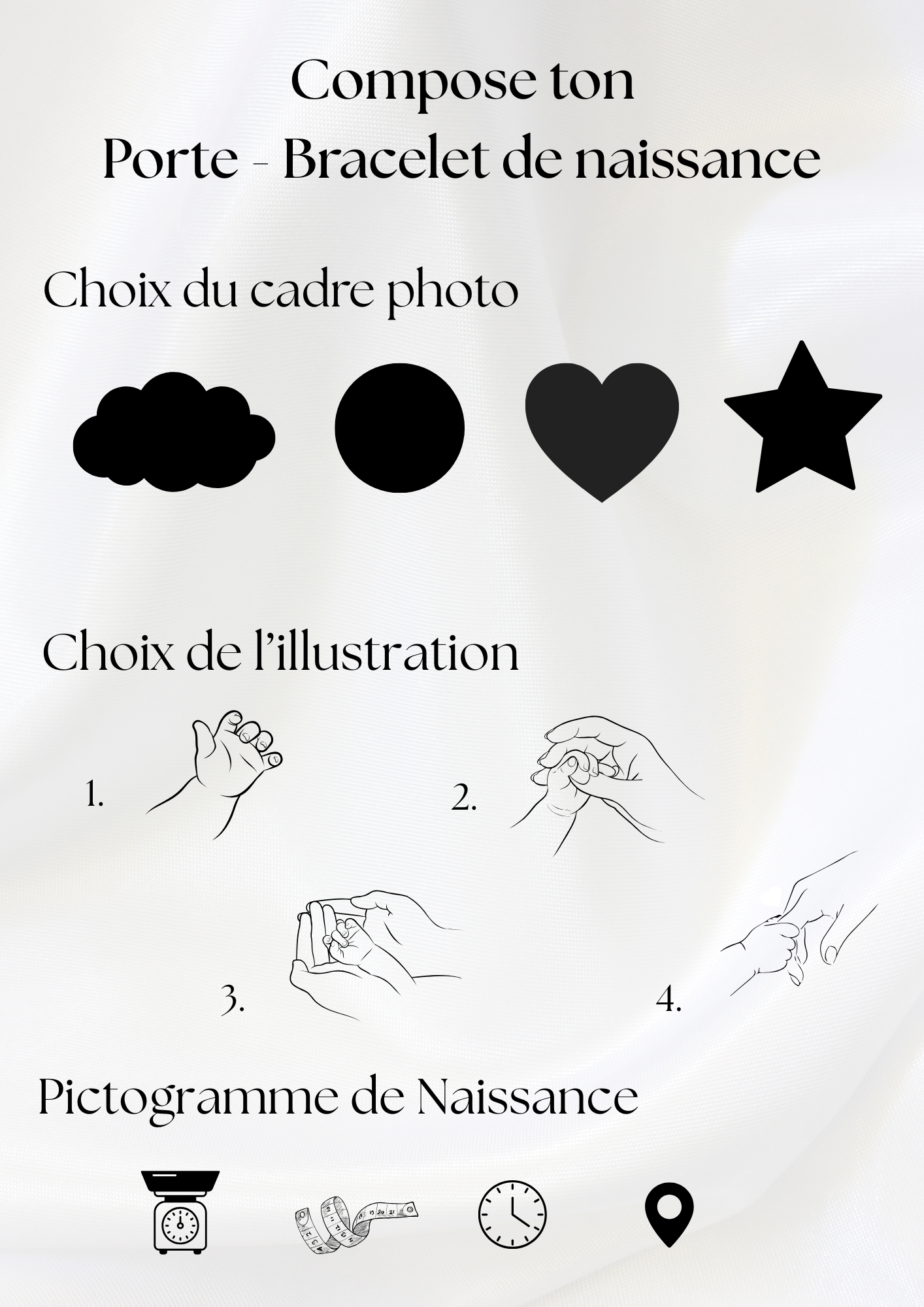 Compose ton porte bracelet de naissance