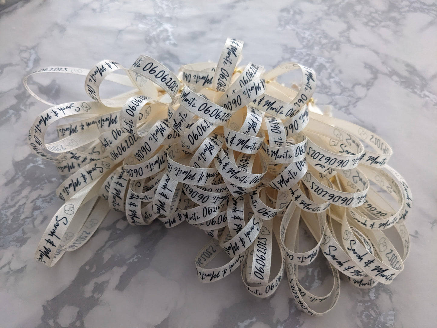 cadeau invité, bracelet personnalisé perle coulissante, souvenir mariage