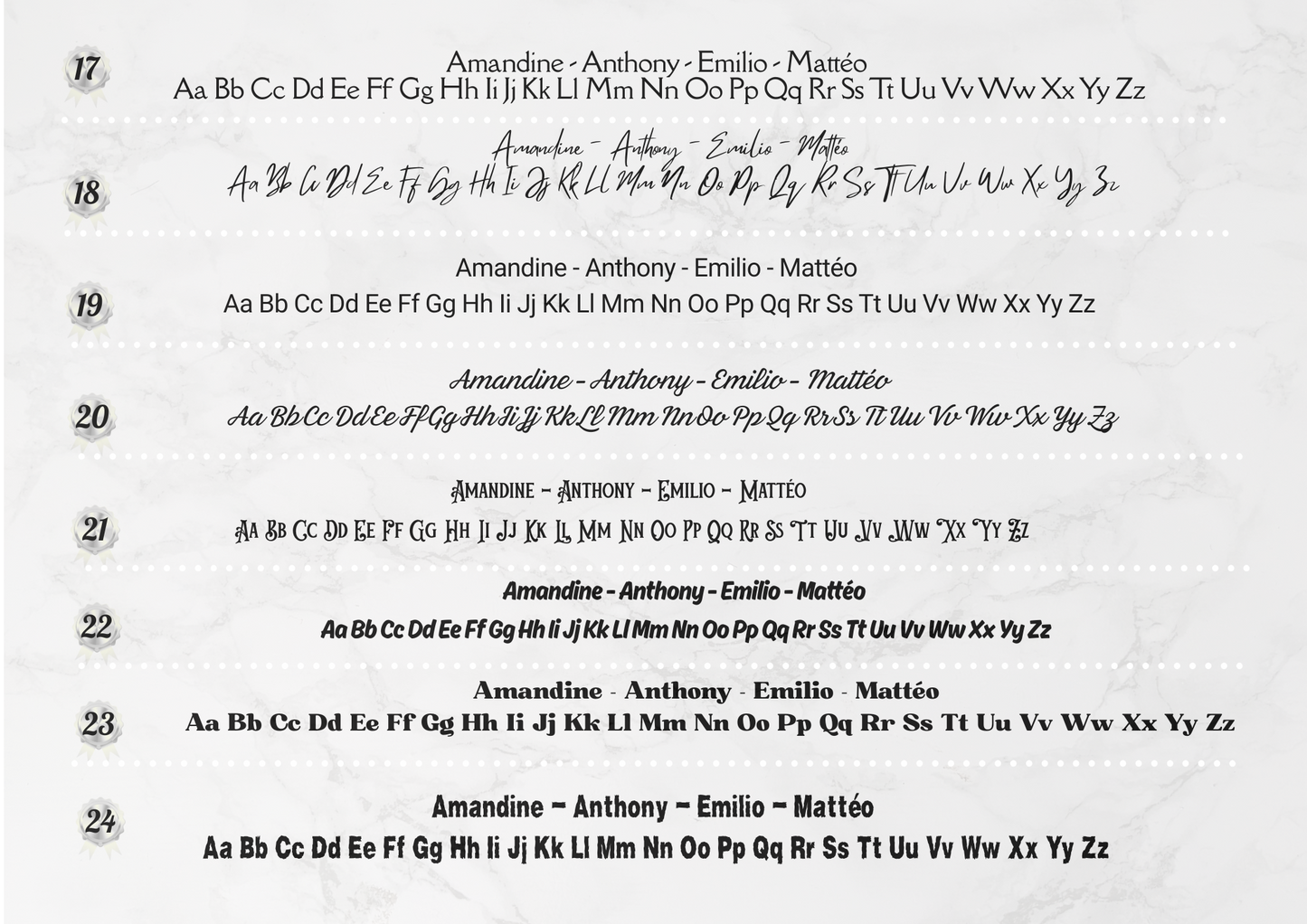 police d'écriture