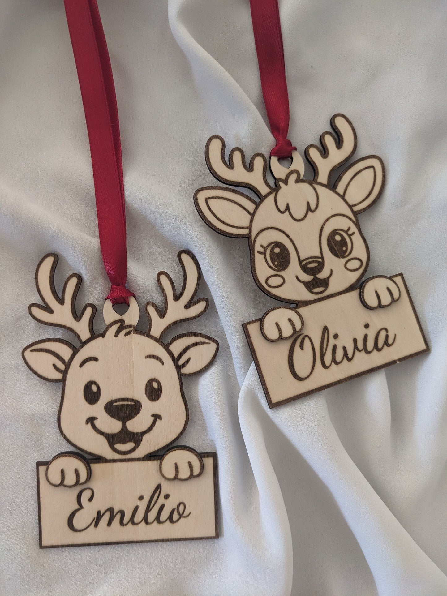 Décoration de Noël renne fille/garçon