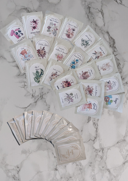 Rince-doigts personnalisés senteur citron – Cadeaux invités pour mariages, baptêmes & événements