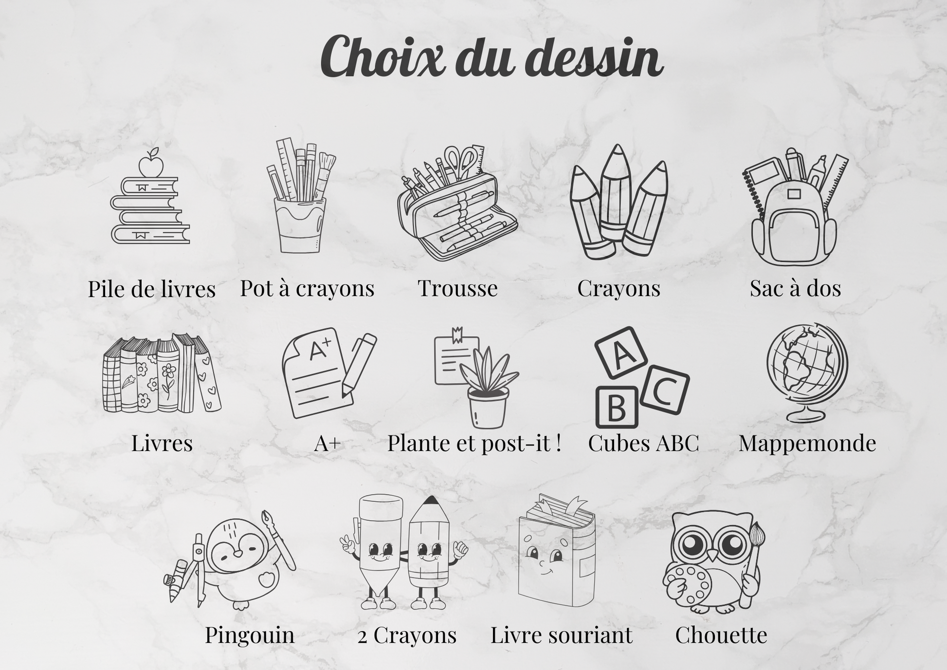 choix du dessin collection maîtresse