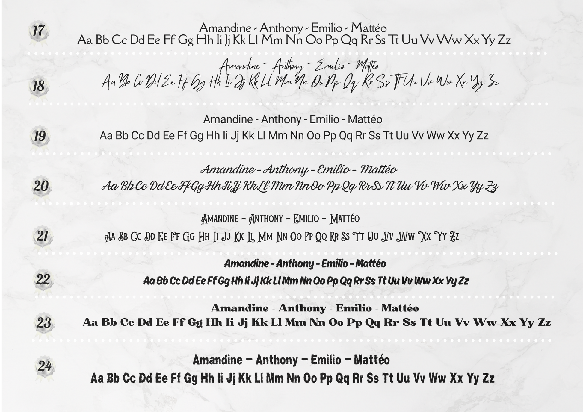 police d'écriture