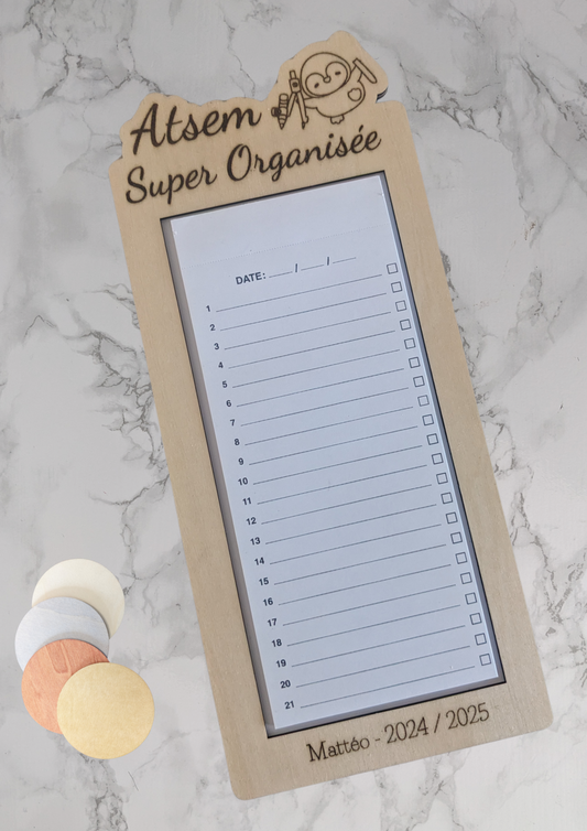 support to do list cadeau maîtresse atsem